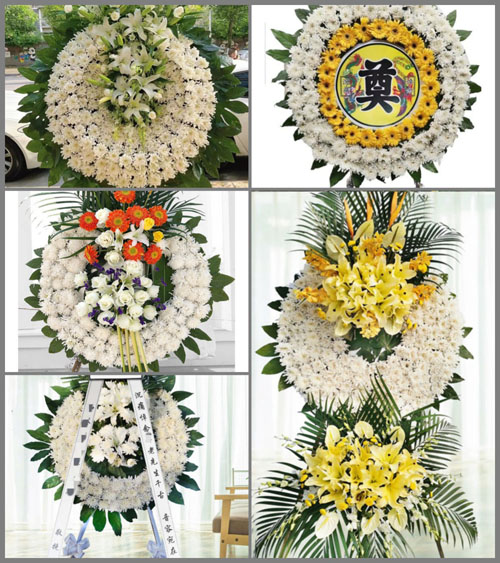 广东江门市恩平市君堂镇平安村花圈速递