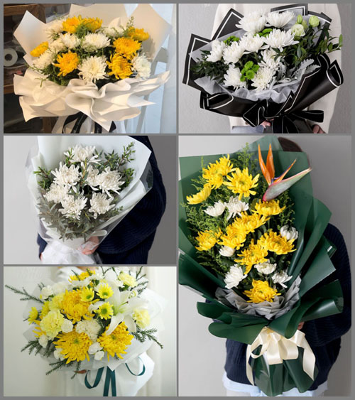 广东江门市恩平市君堂镇平安村白事花束代送
